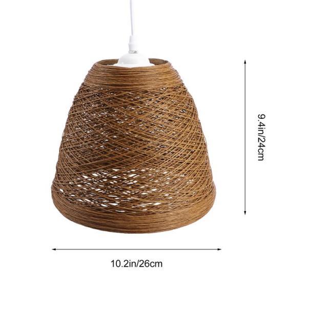 Handmade Rattan Woven Bamboo Ceiling Chandelier Lamp