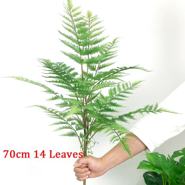 Large Faux Monstera Tropical Palm Tree Branches Plants