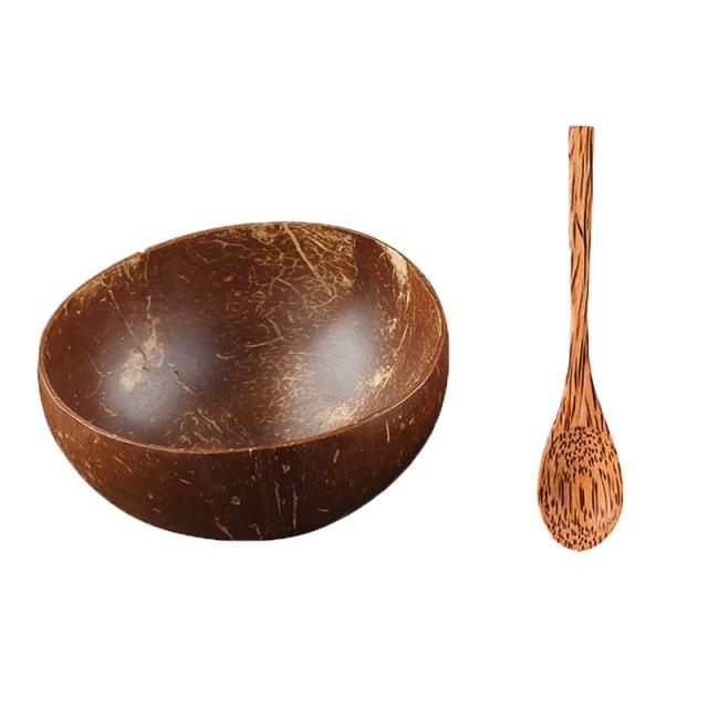 Natural Thailand Teak Coconut Bowl (12-15cm)