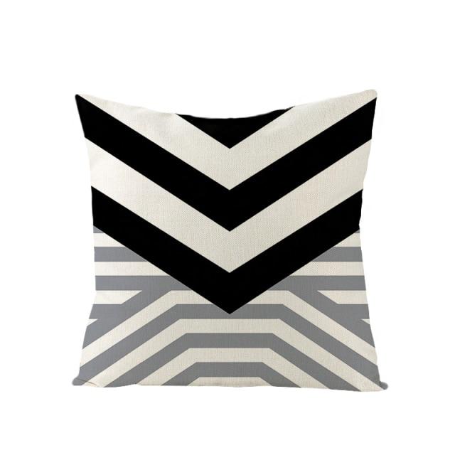 Scandinavian Linen Geometry Cushion/Pillow Case