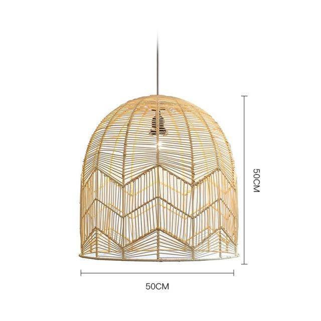 Structure Style Pendant Rattan Light Lamp Light Fixture