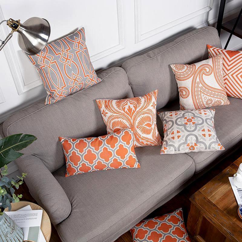 Red Orange Vintage Cushions - Nordic Side - 