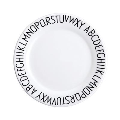 Porcelain Plates with Letter - Nordic Side - 