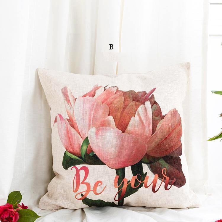 Peony with Letter Cushions - Nordic Side - 