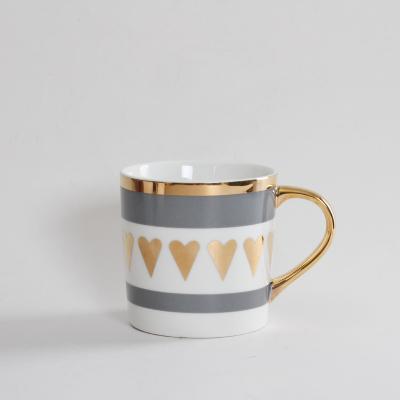 Lovely Gold Ceramic Mugs - Nordic Side - 