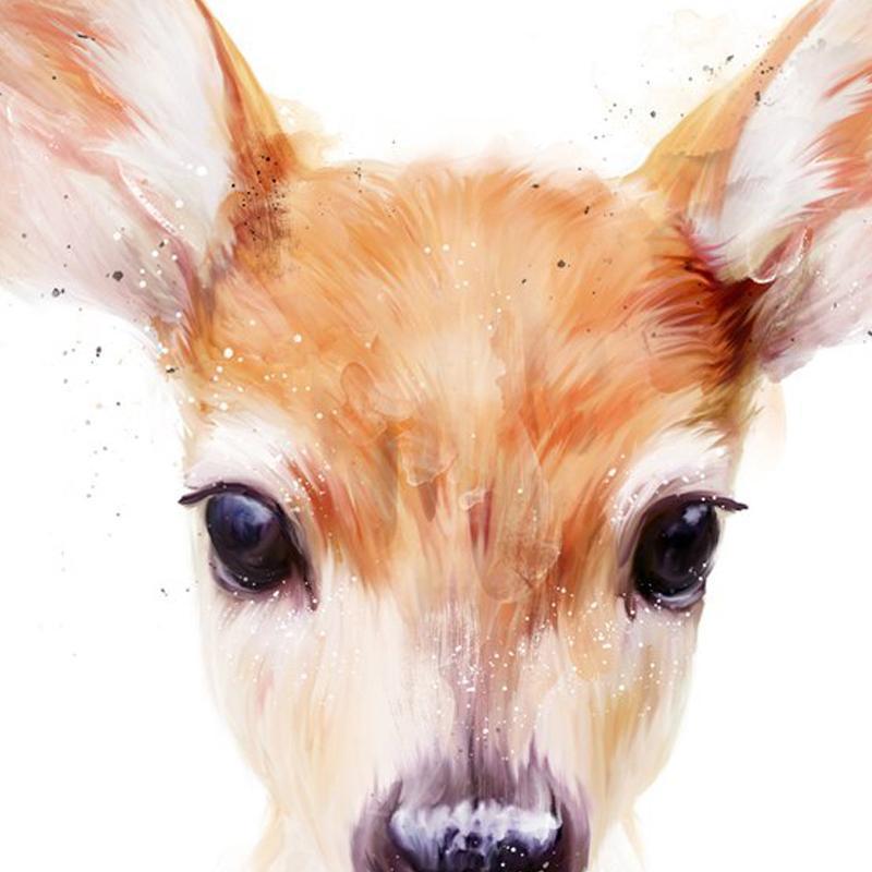 Little Deer Wall Art Canvas - Nordic Side - 
