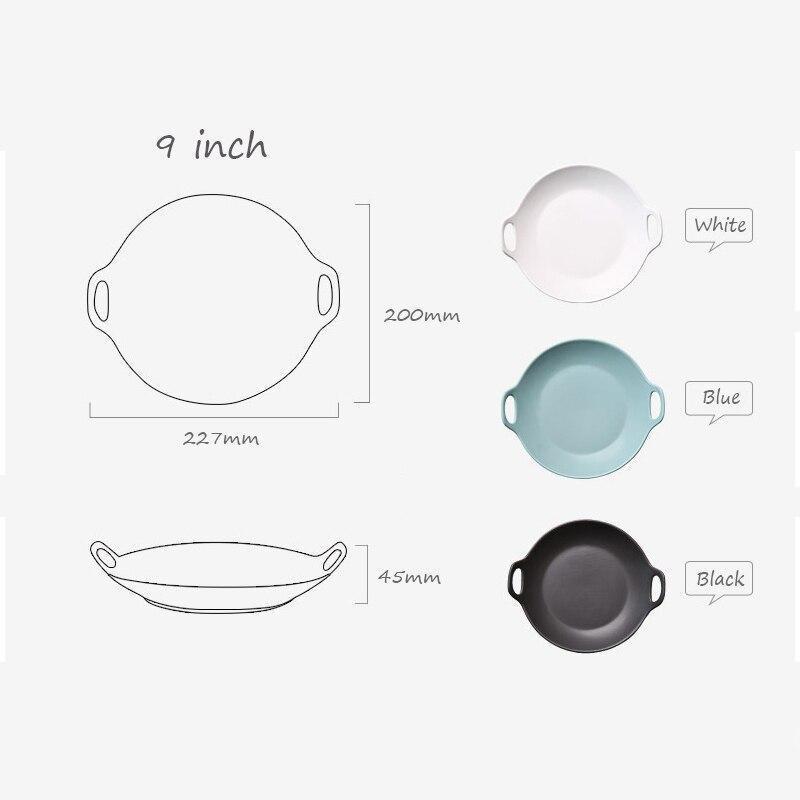 Nordic Round Plates with Handle - Nordic Side - 
