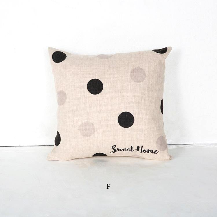 Greyscale Numbered Cushions - Nordic Side - 