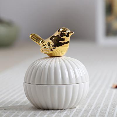 Animal Gold Ceramic Jewellery Boxes - Nordic Side - 