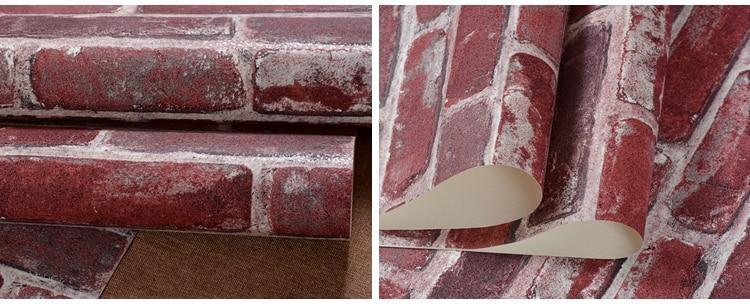 Carter - Rustic Vintage 3D Faux Brick Wallpaper Roll - Nordic Side - 01-07