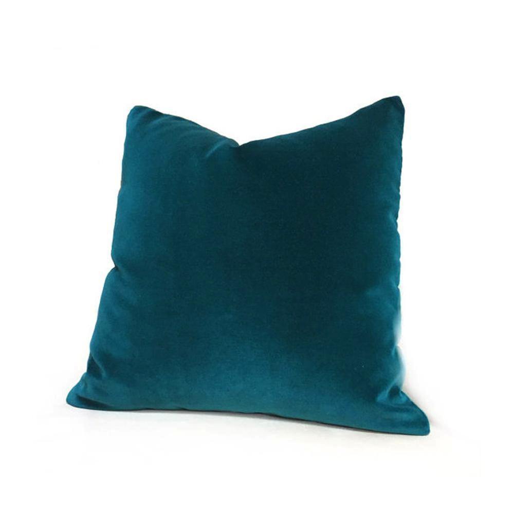 Turquoise Velvet Cushion Cover - Nordic Side - 