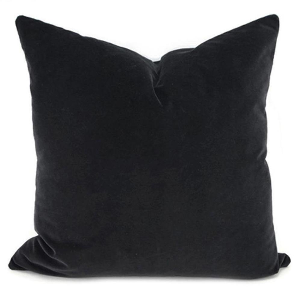 Matte Velvet Black Cushion Cover - Nordic Side - 