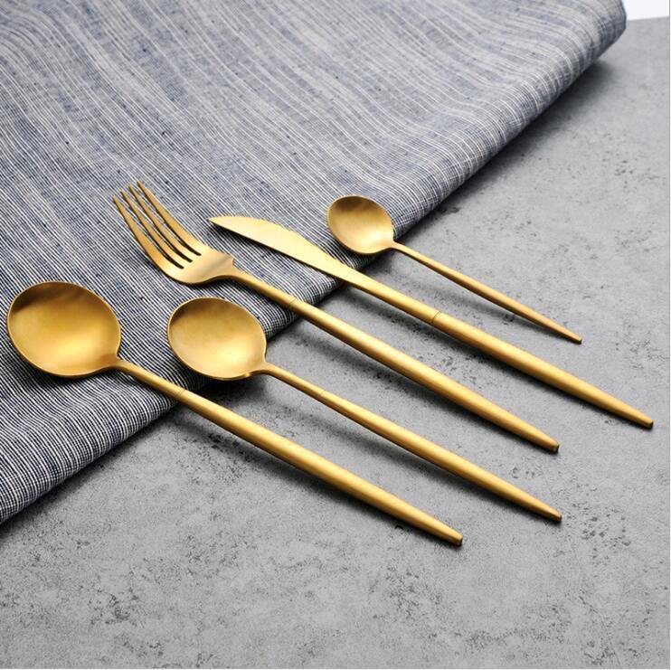 1 Pc Gold Metal Cutlery - Nordic Side - 