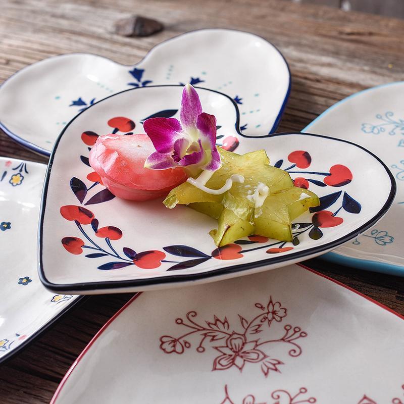 5 Nordic Style Creative Hand-painted Plates - Nordic Side - 