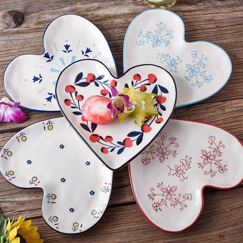 5 Nordic Style Creative Hand-painted Plates - Nordic Side - 