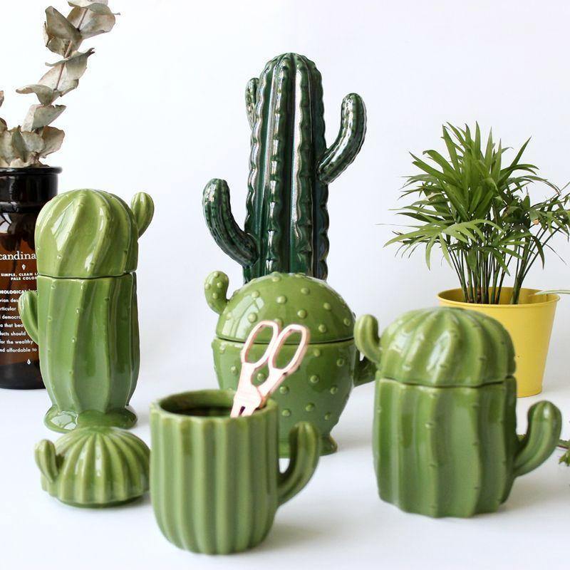 Ceramic Jewelry Storage Cactus - Nordic Side - 