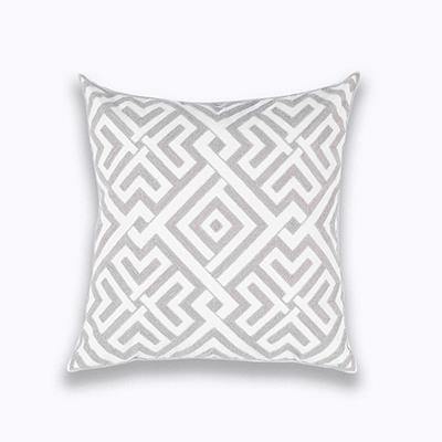 Grey Classic Embroidery Cushions - Nordic Side - 