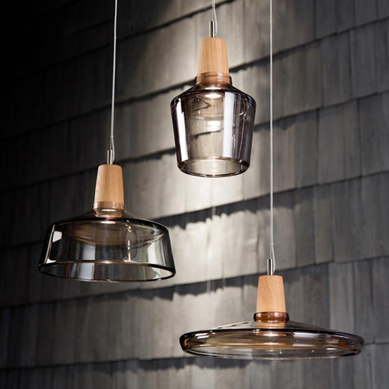 Glass With Wooden Top Light - Nordic Side - 