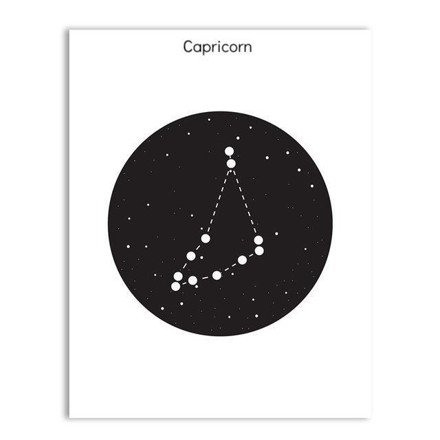 Constellation In Black Circle - Nordic Side - 