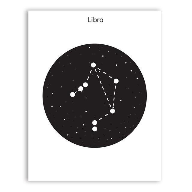 Constellation In Black Circle - Nordic Side - 
