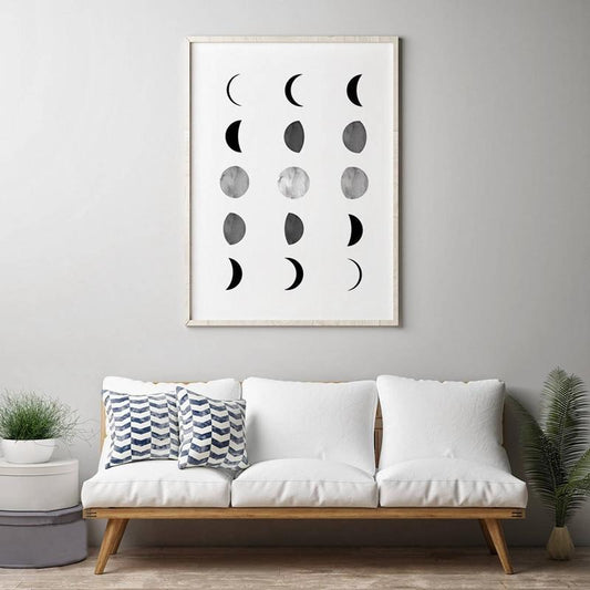 B&W Moon Phases - Nordic Side - 