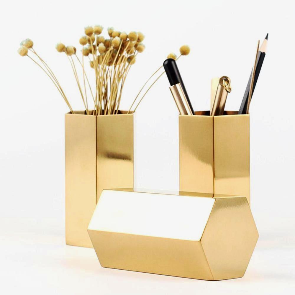 Hexagon Multipurpose Pencil Holder / Vase / Container - Nordic Side - 