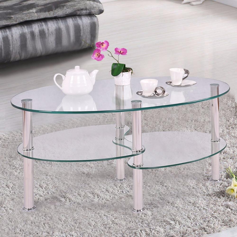 Beatrice - Luxurious Oval Tempered Glass Living Room Coffee Table - Nordic Side - 01-29, modern-furniture, modern-pieces