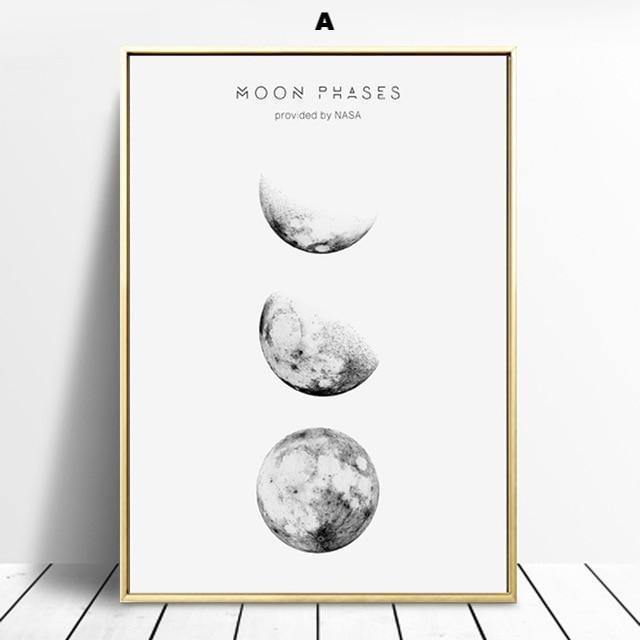 Moon Phases Wall Art - Nordic Side - 