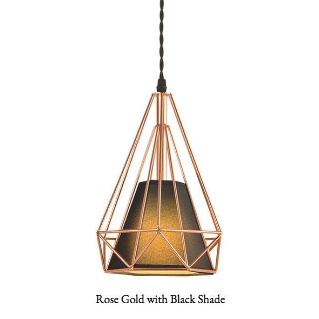 Rose Gold Iron Pendant Light - Nordic Side - 