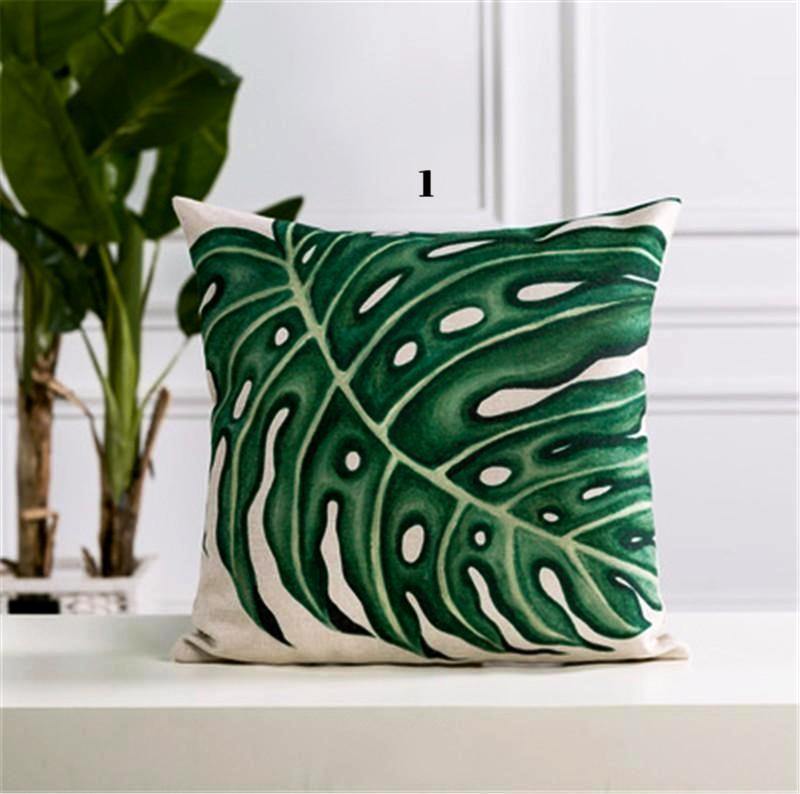 Tropical Palm Cushion Case - Nordic Side - 