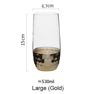 Gold Hexagon Plating Glass Cup - Nordic Side - 
