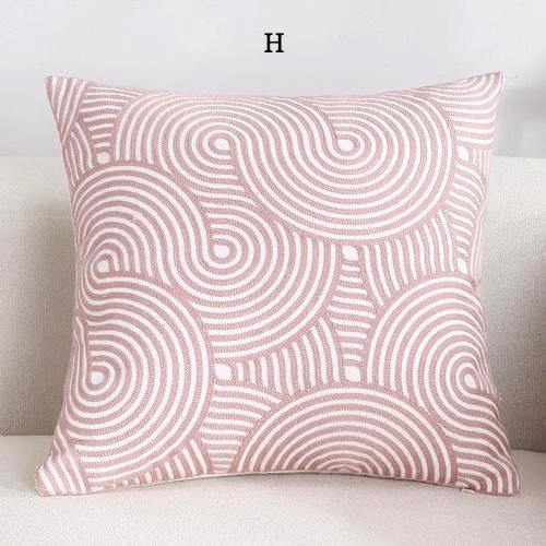 Pink Classic Embroidery Cushions - Nordic Side - 