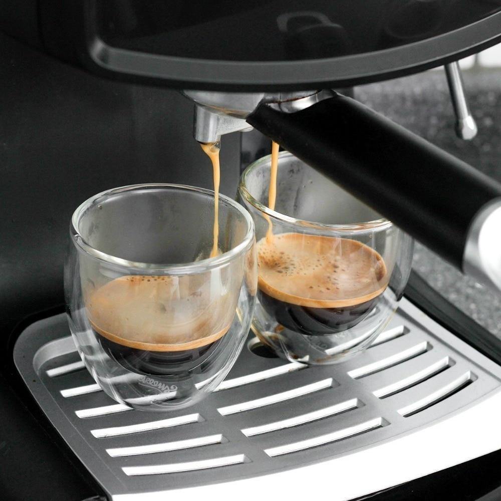 2pcs 4pcs 6pcs double layers80ML heat resistant glass materal coffee tea cups double layer 100% handmade exquisite cup glass cup - Nordic Side - 
