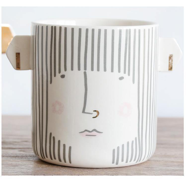 Gift Milk Mug for Couple - Nordic Side - 
