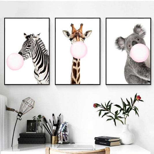 Animal With Pink Bubble - Nordic Side - 