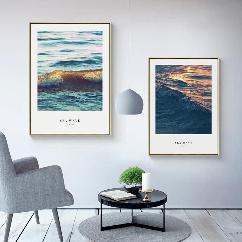 Ocean Landscape Wall Art - Nordic Side - 