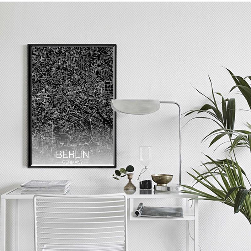 Map of Berlin Art Print - Nordic Side - 