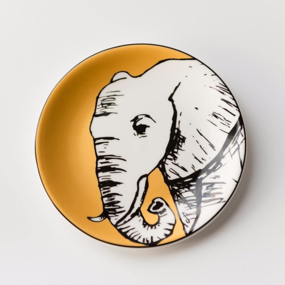 6-inch Golden Animal Plates - Nordic Side - 