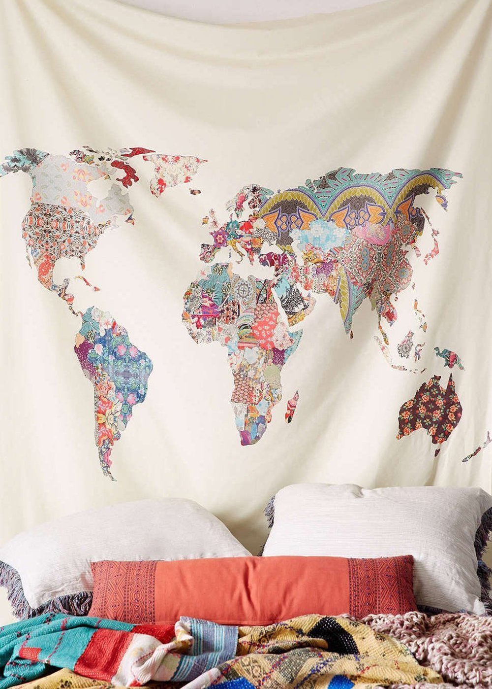 World Map Wall Cloth - Nordic Side - 