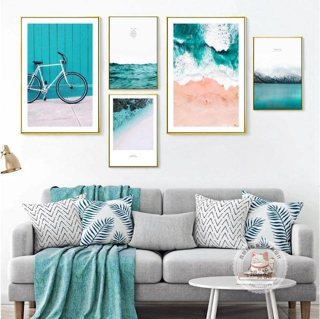 Blue For Summer Wall Art - Nordic Side - 
