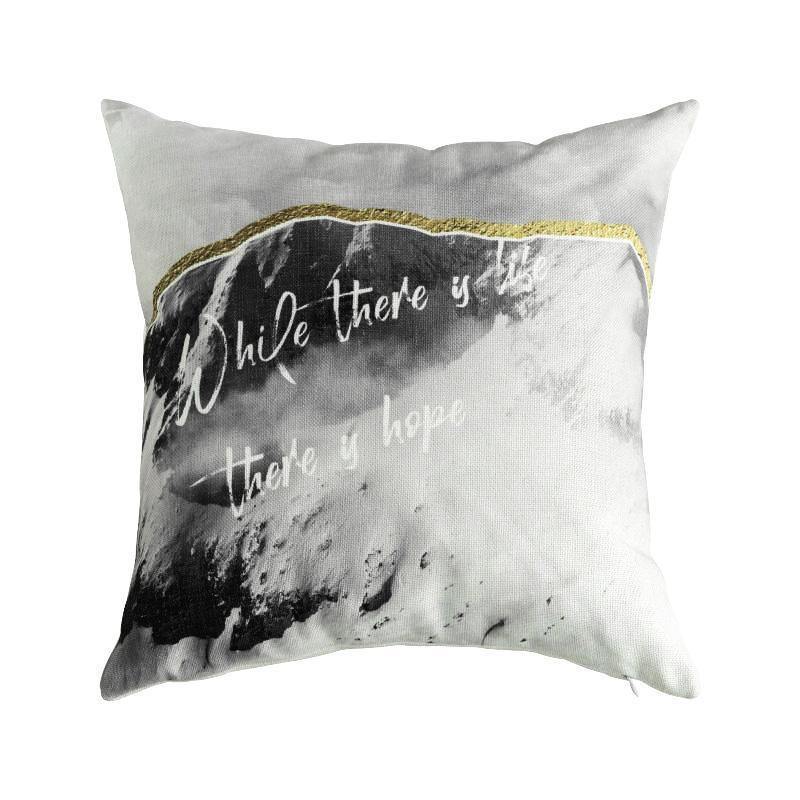 Linen Golden Palm Cushion Cover - Nordic Side - 