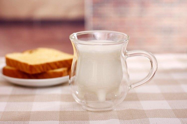 Double Glass Milk Cups - Nordic Side - 