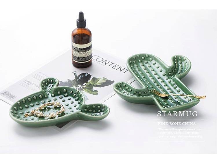 Cactus Ceramic Plate - Nordic Side - 
