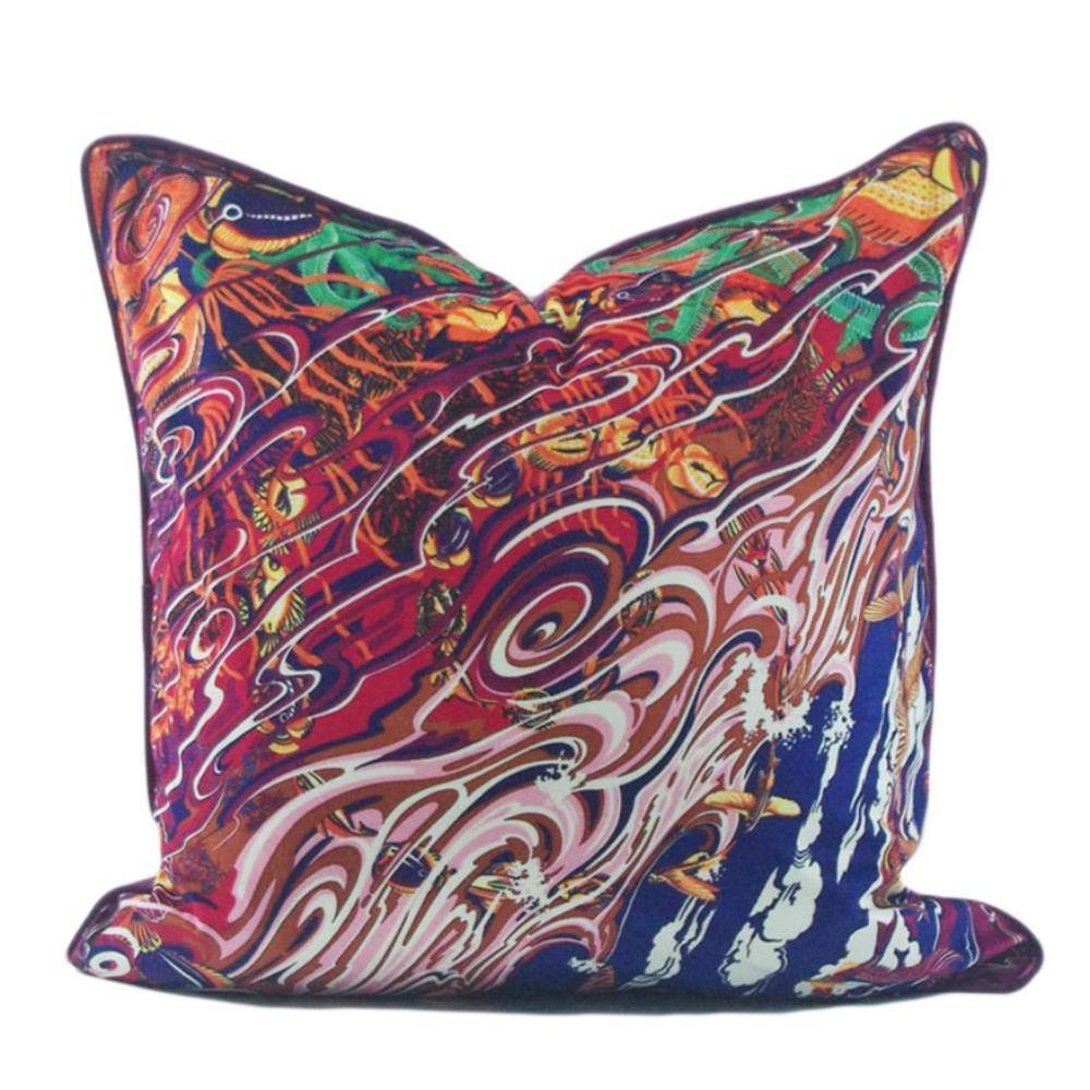 Marble Pattern Soft Cushion Cover - Nordic Side - 