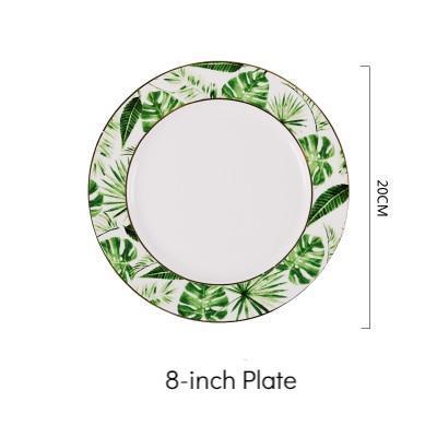 Gold Rim Green Tableware - Nordic Side - 