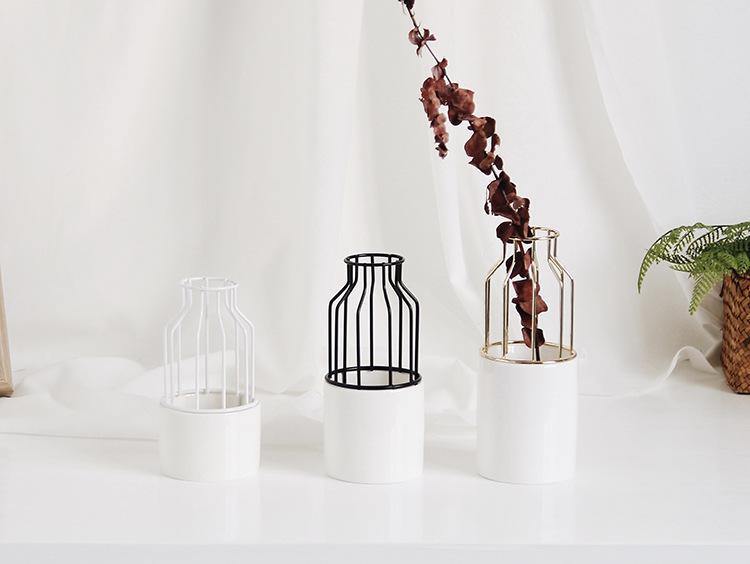 Ceramic Iron Vase - Nordic Side - 