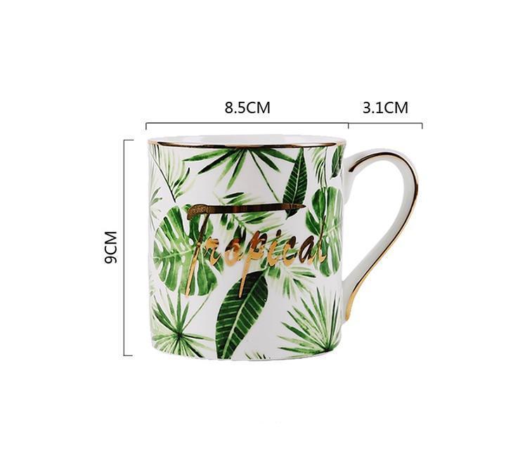 Tropical Leaves Mugs - Nordic Side - 