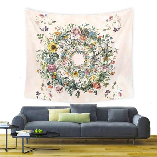 Floral Print Wall Cloth - Nordic Side - 