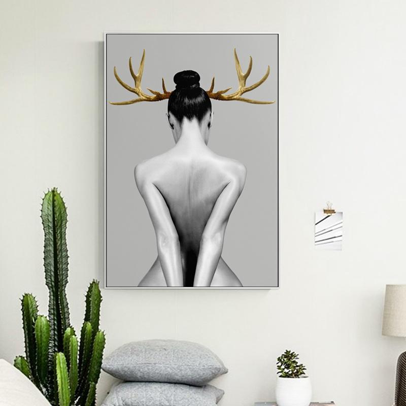 Woman with Antler - Nordic Side - 
