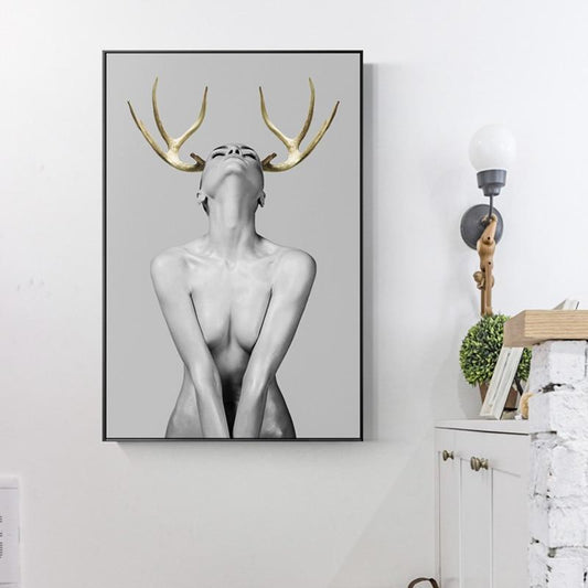 Woman with Antler - Nordic Side - 